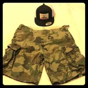 Obey brand camo shorts. Size 32